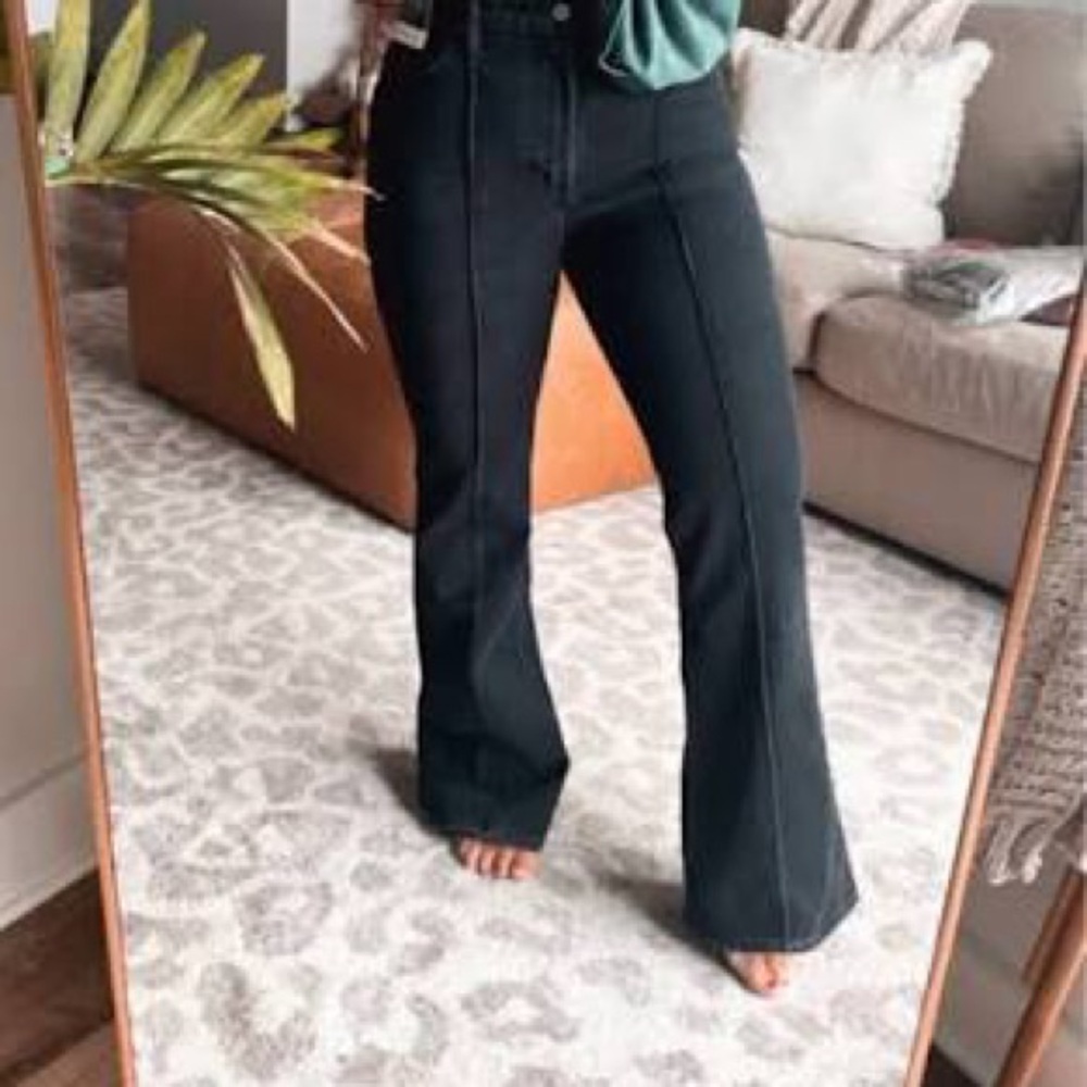 Abercrombie & Fitch Dark Gray Flare Jeans